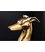 Invicta Interior Design Sculptuur GREYHOUND 70cm goud metaal aluminium greyhound beeldje - 45170