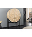 Invicta Interior Massief Highboard LION 140cm Wit Mango Hout Metaal 3D Houtsnijwerk Kunstwerk  - 45851