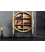 Invicta Interior Massief Highboard LION 140cm Wit Mango Hout Metaal 3D Houtsnijwerk Kunstwerk  - 45851