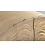 Invicta Interior Massief Highboard LION 140cm Wit Mango Hout Metaal 3D Houtsnijwerk Kunstwerk  - 45851