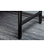 Invicta Interior Massief Highboard LION 140cm Wit Mango Hout Metaal 3D Houtsnijwerk Kunstwerk  - 45851