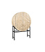 Invicta Interior Massief Highboard LION 140cm Wit Mango Hout Metaal 3D Houtsnijwerk Kunstwerk  - 45851