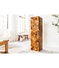 Invicta Interior Massieve zuil TRIBAL 110cm bruin naturel teakhout handgemaakte decoratie - 44710