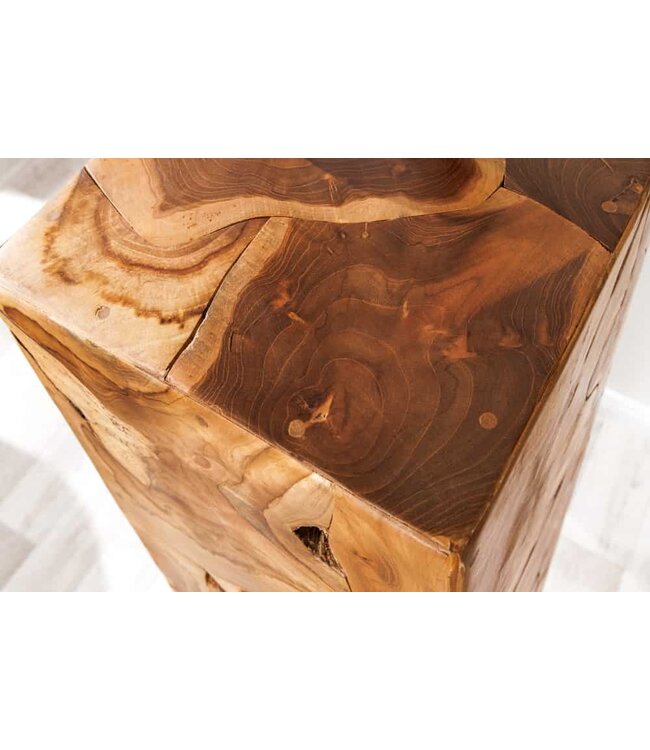 Invicta Interior Massieve zuil TRIBAL 110cm bruin naturel teakhout handgemaakte decoratie - 44710