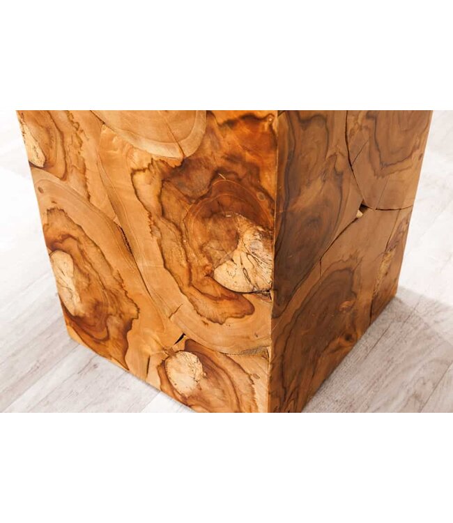 Invicta Interior Massieve zuil TRIBAL 110cm bruin naturel teakhout handgemaakte decoratie - 44710