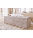 Invicta Interior Chesterfield bedbank EXTRAVAGANCIA 140cm champagne greige bouclè met opbergruimte - 44247