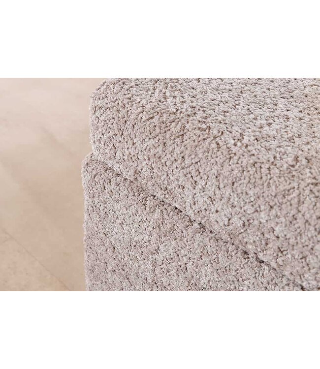 Invicta Interior Chesterfield bedbank EXTRAVAGANCIA 140cm champagne greige bouclè met opbergruimte - 44247