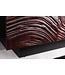 Invicta Interior Massief dressoir FLUID 175cm Walnoot Bruin Acaciahout 3D Design Zwart Onderstel - 45599