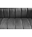Invicta Interior Design 2-zits bank NOBLESSE 165cm grijs fluweel zwart metalen poten veerkern - 45050