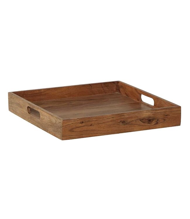 Invicta Interior Elegant dienblad CIANO 40x40cm massief acaciahout met handvatten - 39515