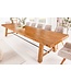 Invicta Interior Massieve eettafel FINCA 400cm vintage bruin gerecycled grenenhout - 44705