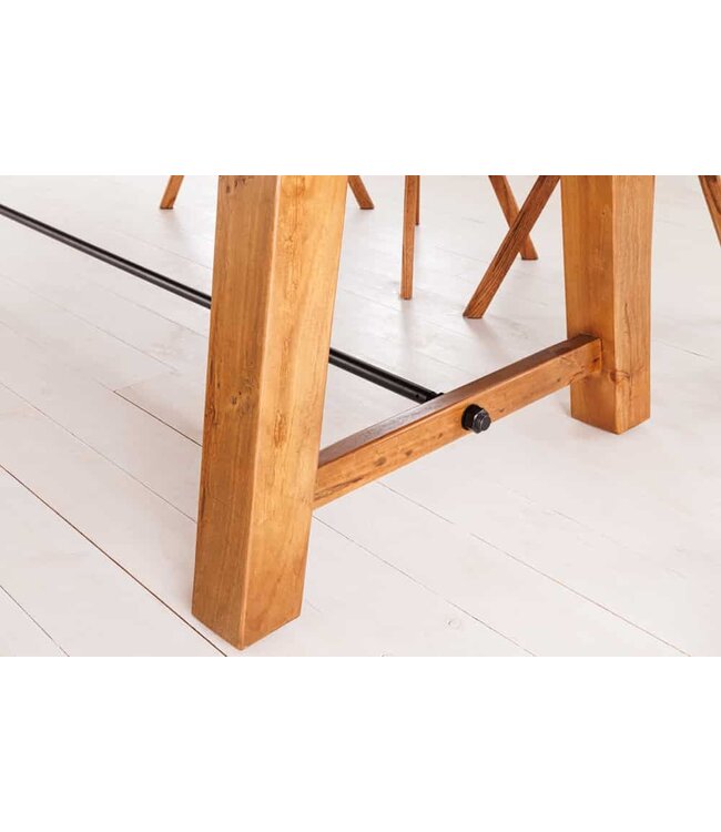 Invicta Interior Massieve eettafel FINCA 400cm vintage bruin gerecycled grenenhout - 44705