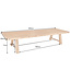 Invicta Interior Massieve eettafel FINCA 400cm vintage bruin gerecycled grenenhout - 44705