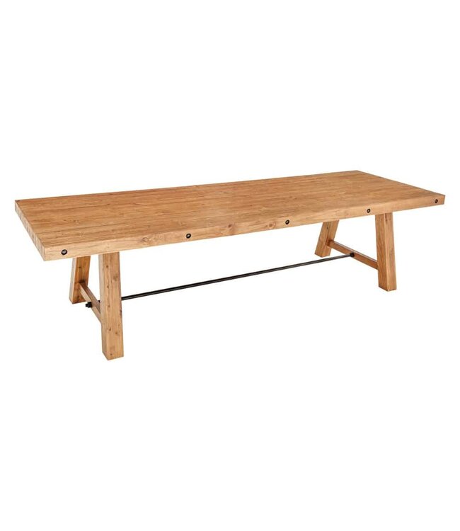 Invicta Interior Massieve eettafel FINCA 300cm vintage bruin gerecycled grenenhout - 44507