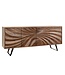 Invicta Interior Massief houten dressoir HURRICANE 175cm bruin acacia 3D design - 44389