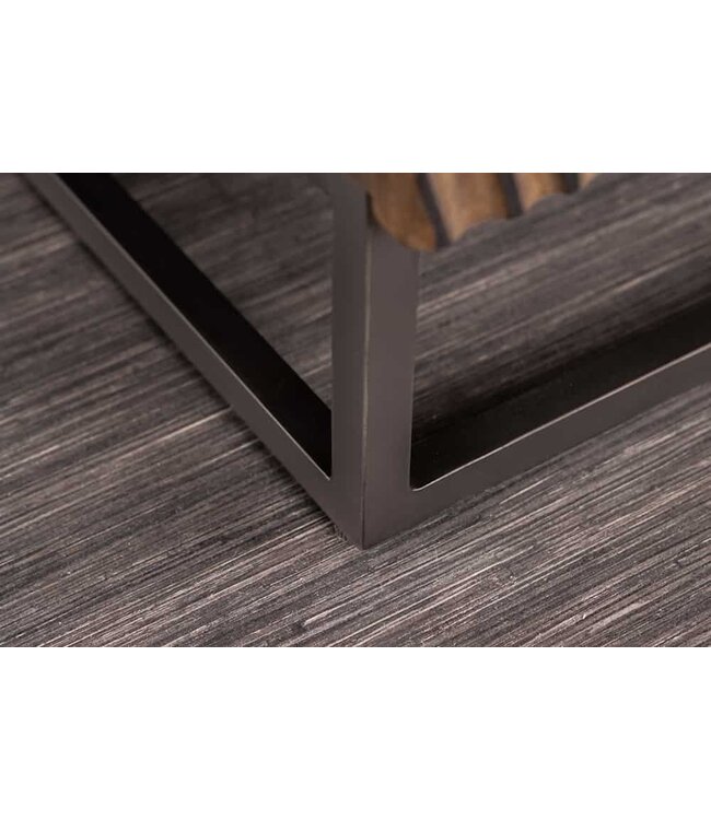 Invicta Interior Massief dressoir ZEN CIRCLES 180cm donkerbruin mangohout 3D design - 44580