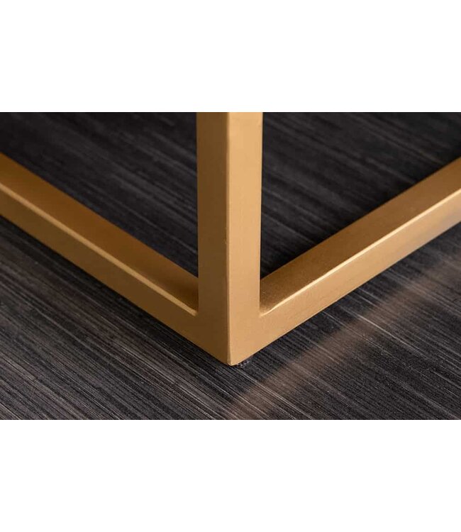 Invicta Interior Massief dressoir ZEN CIRCLES 180 cm wit zwart goud mangohout 3D-ontwerp - 44578