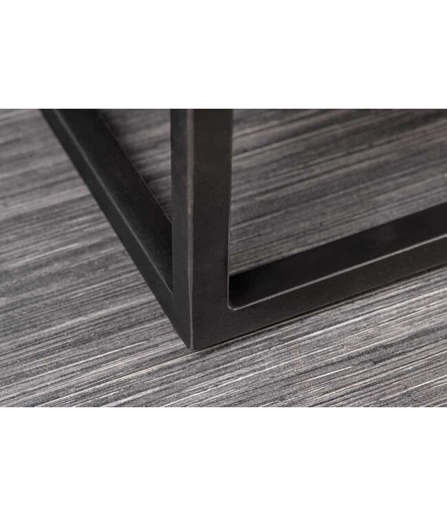 Invicta Interior Handgemaakt Highboard CROCO 120cm Bruin Mango Hout Massief 3D Design - 44615