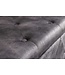 Invicta Interior Chesterfield Slaapbank EXTRAVAGANCIA 140cm Grijs Fluweel met opbergruimte - 44425