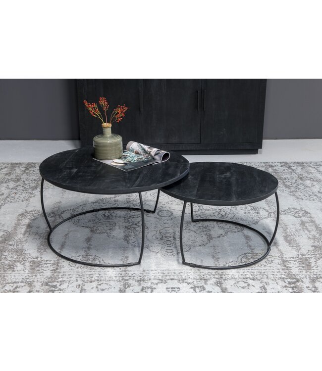 Livingfurn Brix Kelly Charcoal grey 200x290 cm-11179