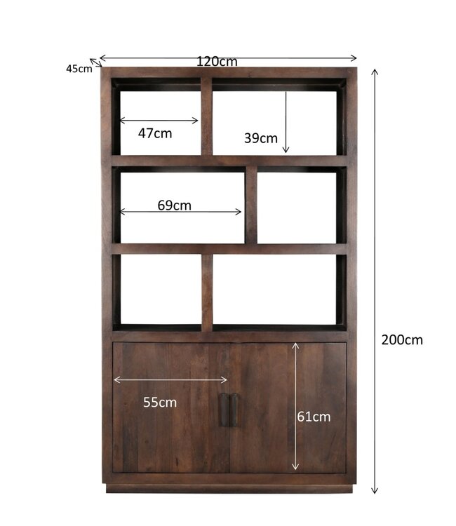Livingfurn Jaxx Brown 120cm-31078