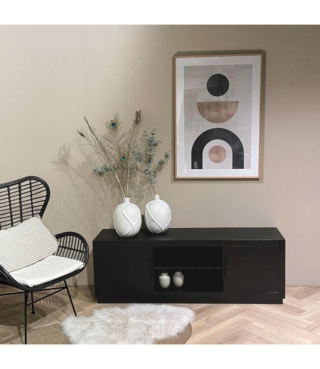 Livingfurn Jaxx Black 150cm-12369