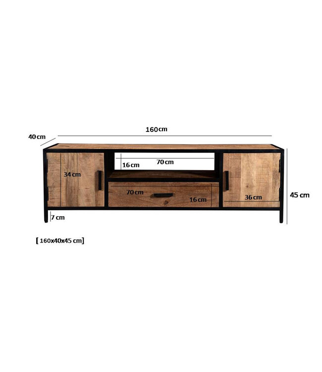 Livingfurn Sturdy 160 cm-12616
