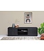 Livingfurn Jaxx Black 180cm-12368