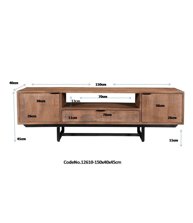 Livingfurn Valdez 150 cm-12610