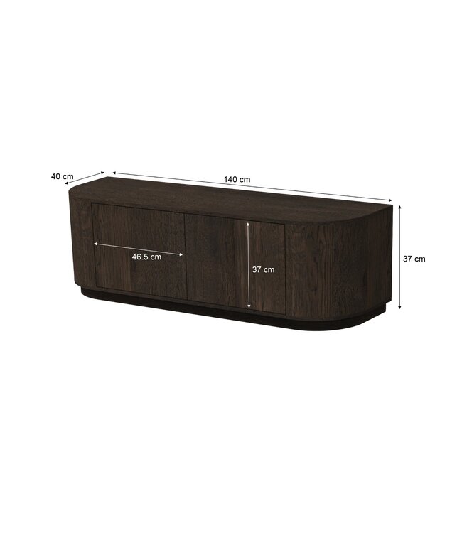 Livingfurn Novero Espresso 140cm-31578