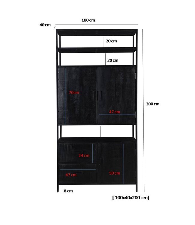 Livingfurn Kala open 100cm-12163