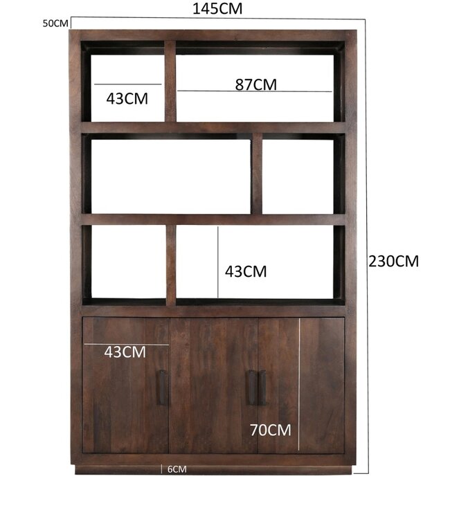 Livingfurn Jaxx Brown 145cm-31080