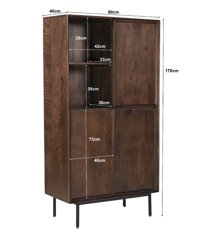 Livingfurn Ravenstein Brown 90cm-31518