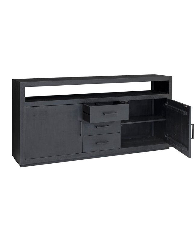 Livingfurn Jaxx Black 180cm-12367