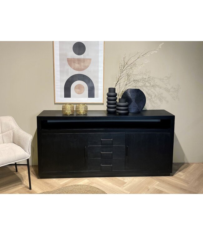 Livingfurn Jaxx Black 180cm-12367