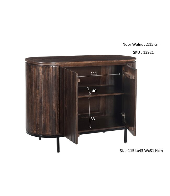 Livingfurn Noor Walnut 115cm-13921