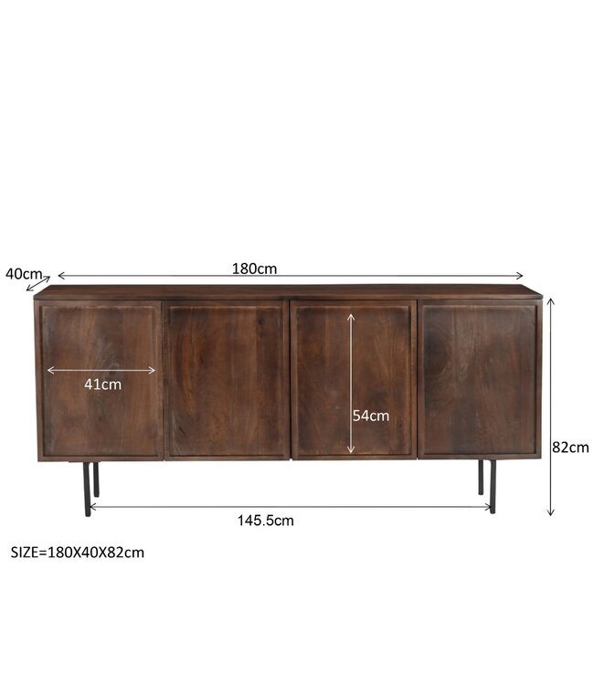 Livingfurn Elan Brown 180cm-31179