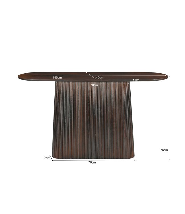 Livingfurn Salvator Walnut 140cm-31188