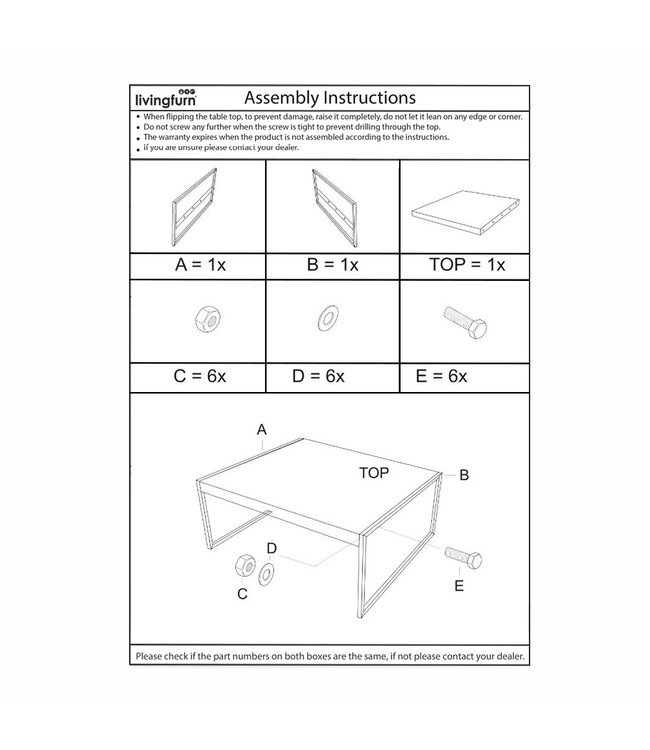 Livingfurn Norris 60 cm-12374