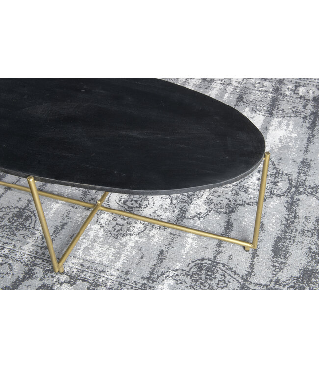 Livingfurn Anthony black/brass-12460