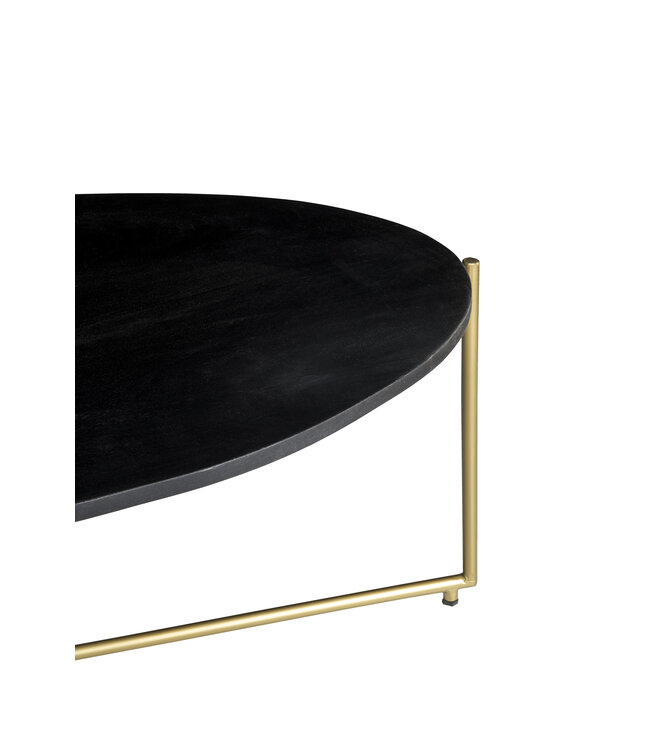 Livingfurn Anthony black/brass-12460
