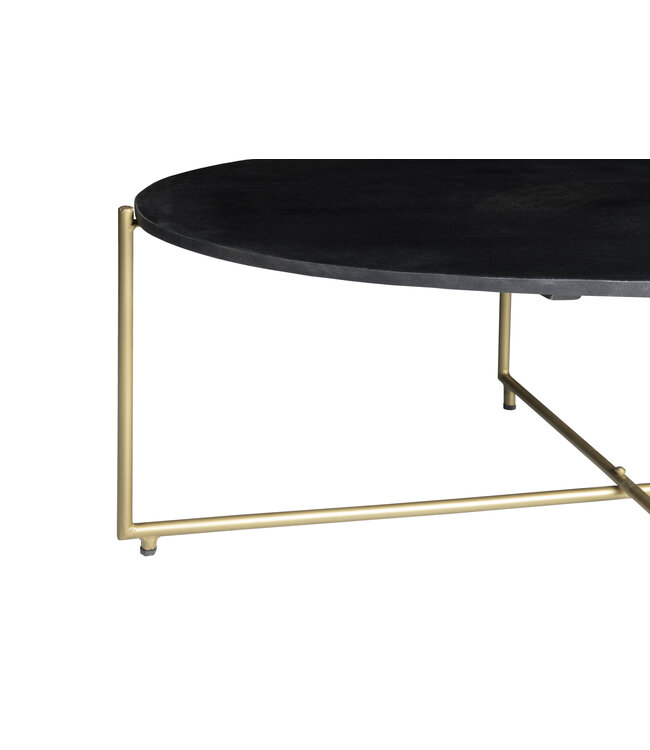 Livingfurn Anthony black/brass-12460