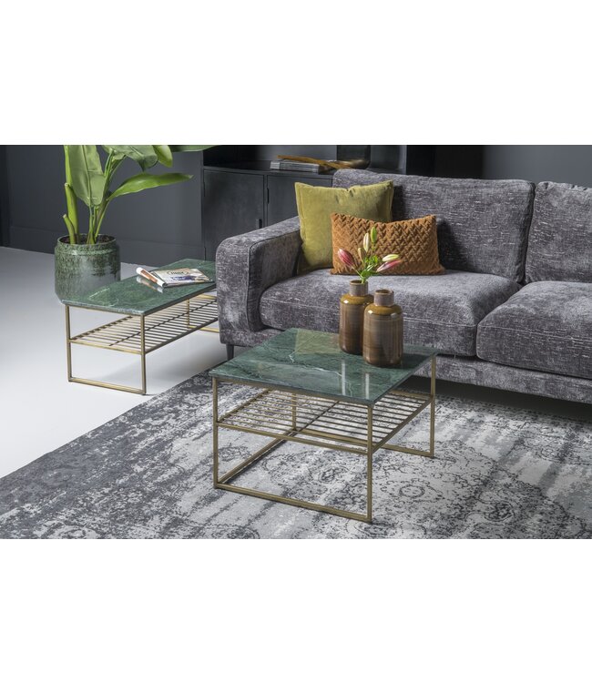 Livingfurn Dian Marble Green Gold 55cm-12727