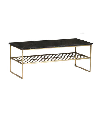 Livingfurn Dian Marble Black Gold 90cm-12728