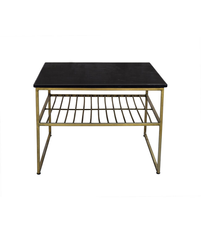 Livingfurn Dian Marble Black Gold 55cm-12734