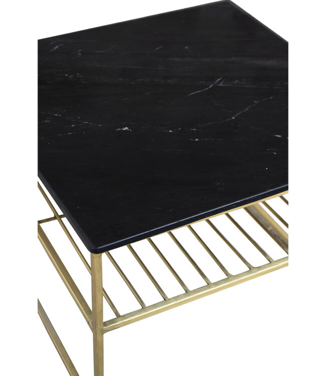Livingfurn Dian Marble Black Gold 55cm-12734