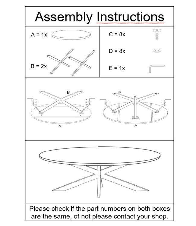 Livingfurn Oslo Oval Black130 cm-12781