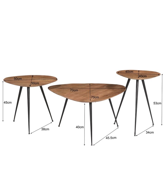 Livingfurn Brix Loua set of 3-13612