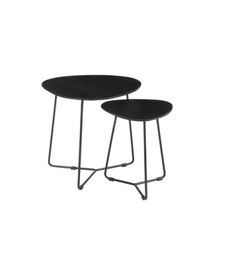 Livingfurn Brix Ivy black set of 2-13613
