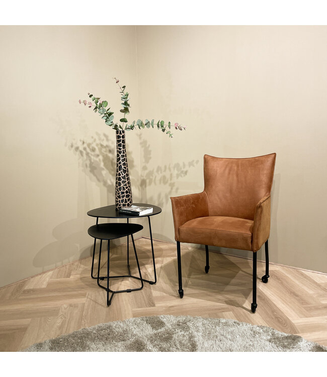 Livingfurn Brix Ivy black set of 2-13613